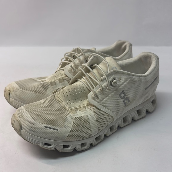 Used On Running White Athletic Shoes women’s size 9.5 - Picture 1 of 5